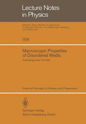 Macroscopic Properties of Disordered Media 1
