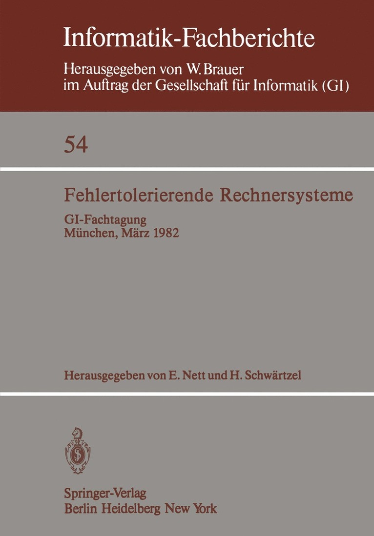 Fehlertolerierende Rechnersysteme 1