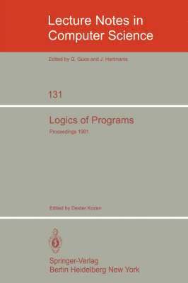 D. Kozen - Logics of Programs, Häftad