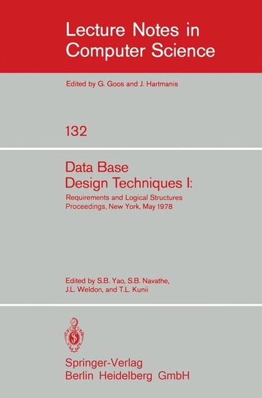 bokomslag Data Base Design Techniques I