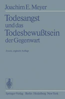 bokomslag Todesangst und das Todesbewußtsein der Gegenwart