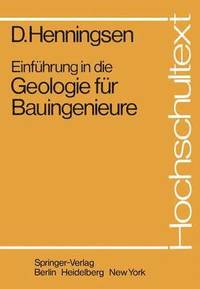 bokomslag Einfhrung in die Geologie fr Bauingenieure