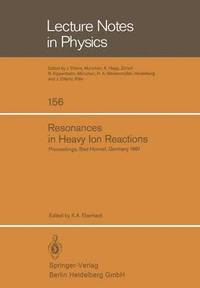 bokomslag Resonances in Heavy Ion Reactions