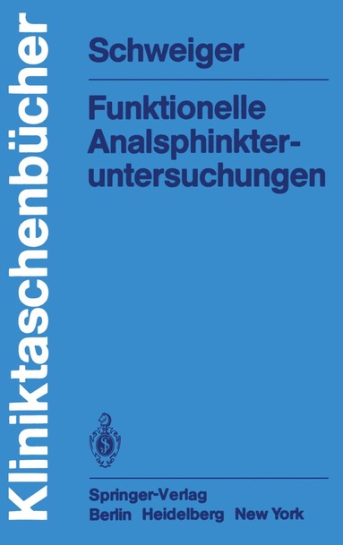 bokomslag Funktionelle Analsphinkter-untersuchungen