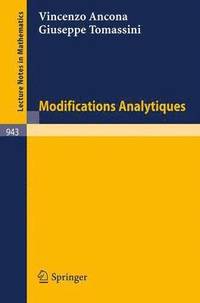 bokomslag Modifications Analytiques