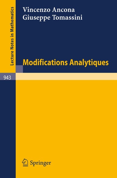 Vincenzo Ancona, Giuseppe Tomassini - Modifications Analytiques, Häftad