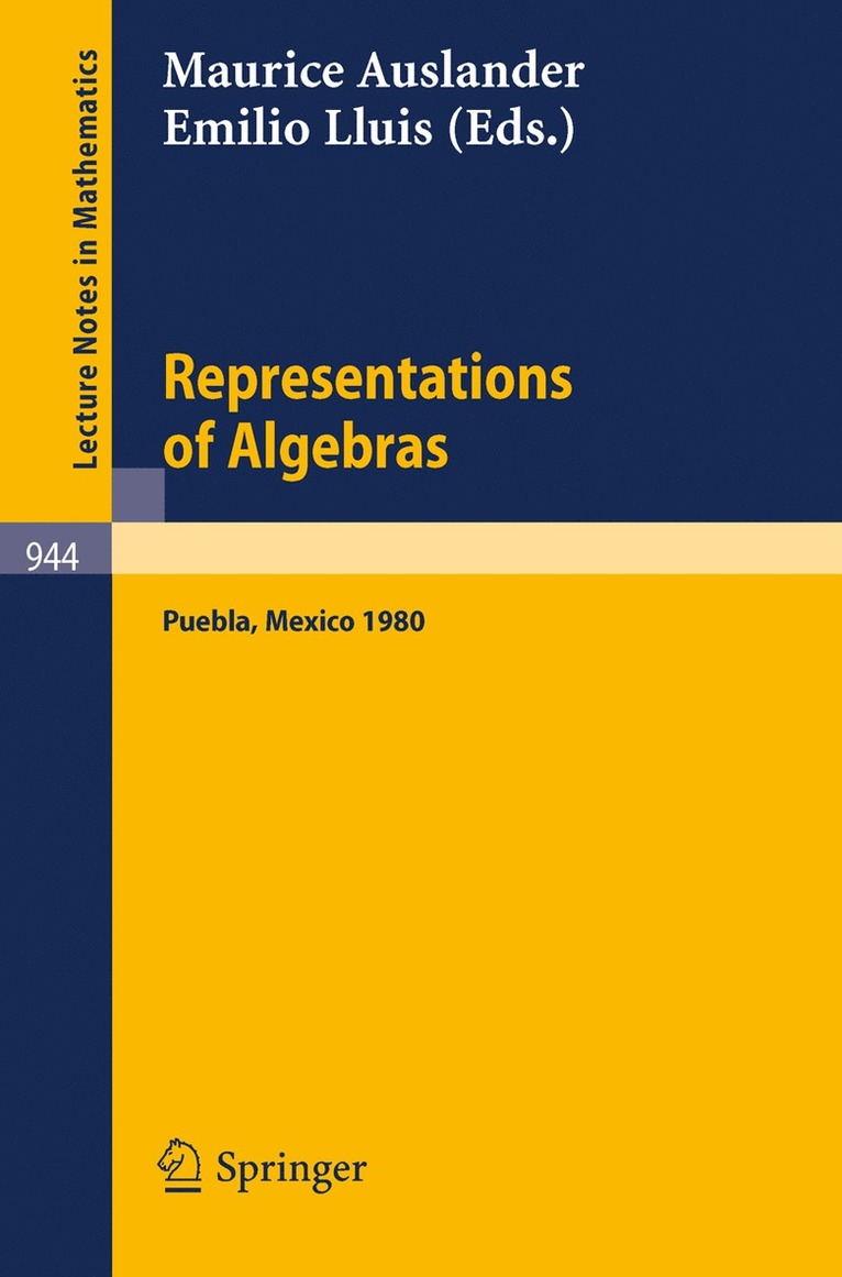 Representations of Algebras