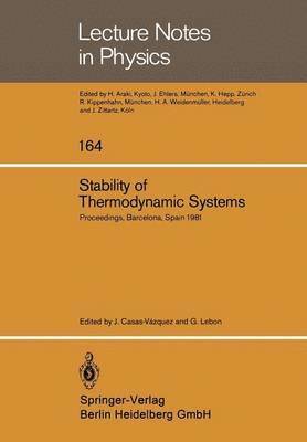 Stability of Thermodynamic Systems 1