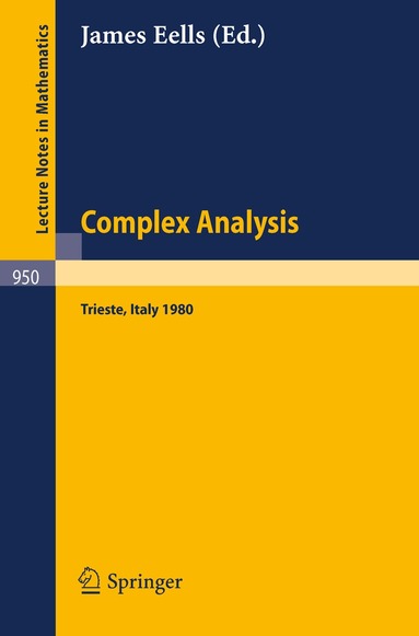 J. Eells - Complex Analysis, Häftad