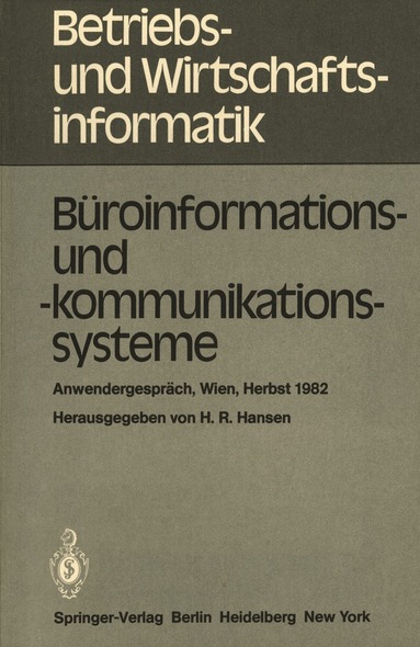 H.R. Hansen - Büroinformations- und -kommunikationssysteme, Häftad