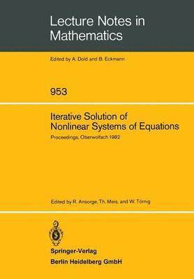 bokomslag Iterative Solution of Nonlinear Systems of Equations