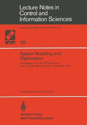 bokomslag System Modeling and Optimization