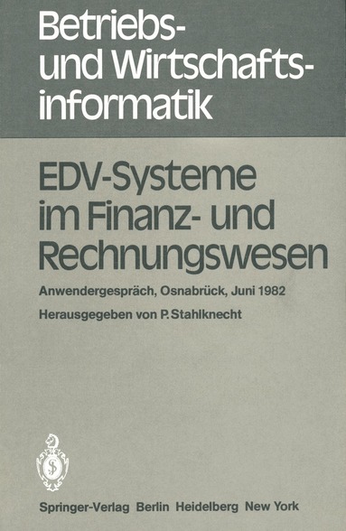 P. Stahlknecht - EDV-Systeme im Finanz- und Rechnungswesen, Häftad