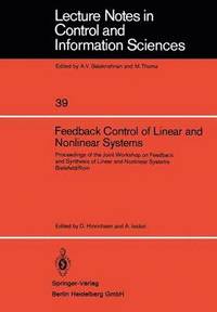 bokomslag Feedback Control of Linear and Nonlinear Systems