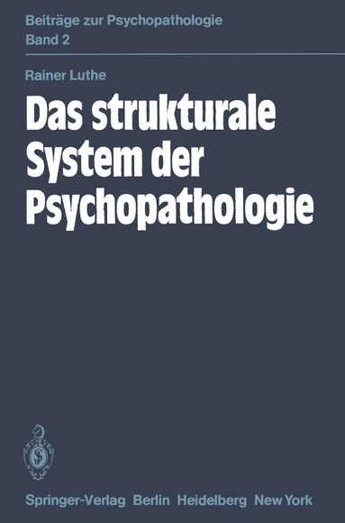 bokomslag Das strukturale System der Psychopathologie