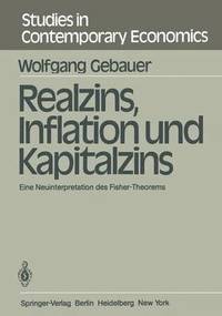 bokomslag Realzins, Inflation und Kapitalzins