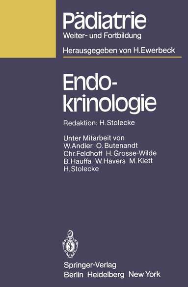 J. Springer, H. Stolecke - Endokrinologie, Häftad