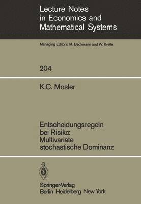 bokomslag Entscheidungsregeln bei Risiko Multivariate stochastische Dominanz