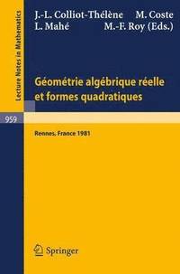 bokomslag Geometrie algebrique reelle et formes quadratiques