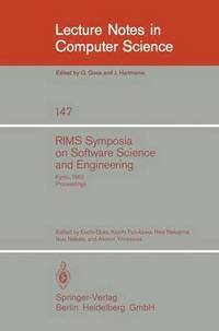 bokomslag RIMS Symposium on Software Science and Engineering