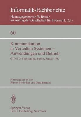 Kommunikation in Verteilten Systemen  Anwendungen und Betrieb 1