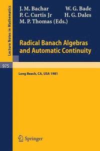 bokomslag Radical Banach Algebras and Automatic Continuity