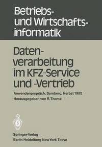 bokomslag Datenverarbeitung im KFZ-Service und -Vertrieb
