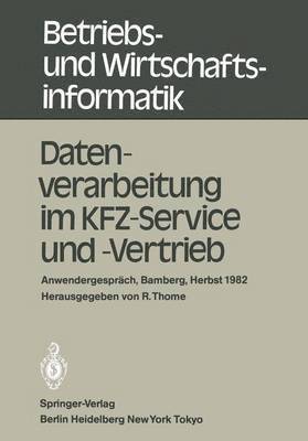 Datenverarbeitung im KFZ-Service und -Vertrieb 1