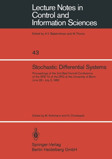 M. Kohlmann, N. Christopeit - Stochastic Differential Systems, Häftad