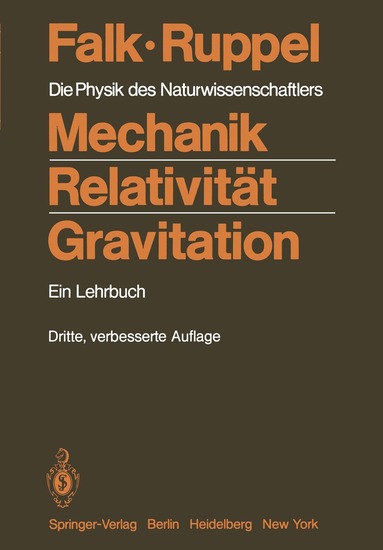 Gottfried Falk, Wolfgang Ruppel - Mechanik, Relativität, Gravitation, Häftad