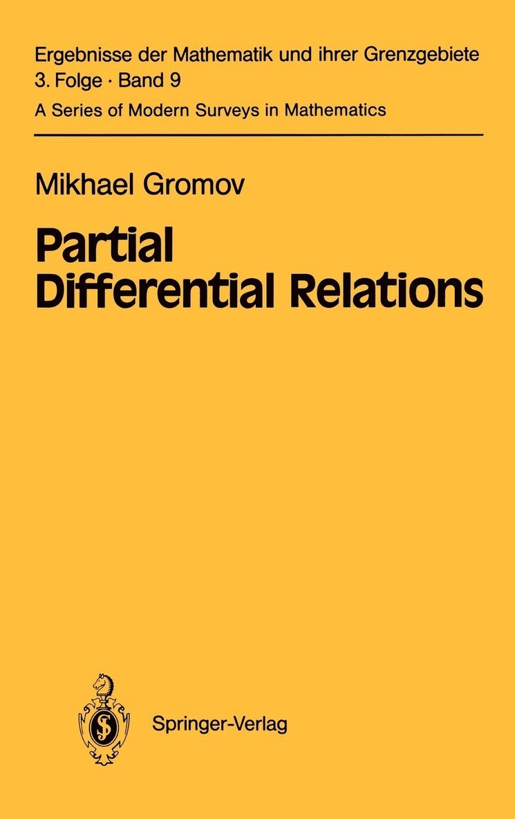 Partial Differential Relations 1