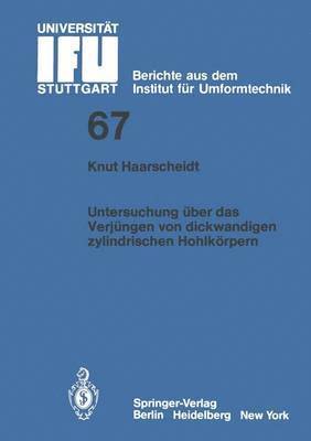 bokomslag Untersuchung über das Verjüngen von dickwandigen zylindrischen Hohlkörpern