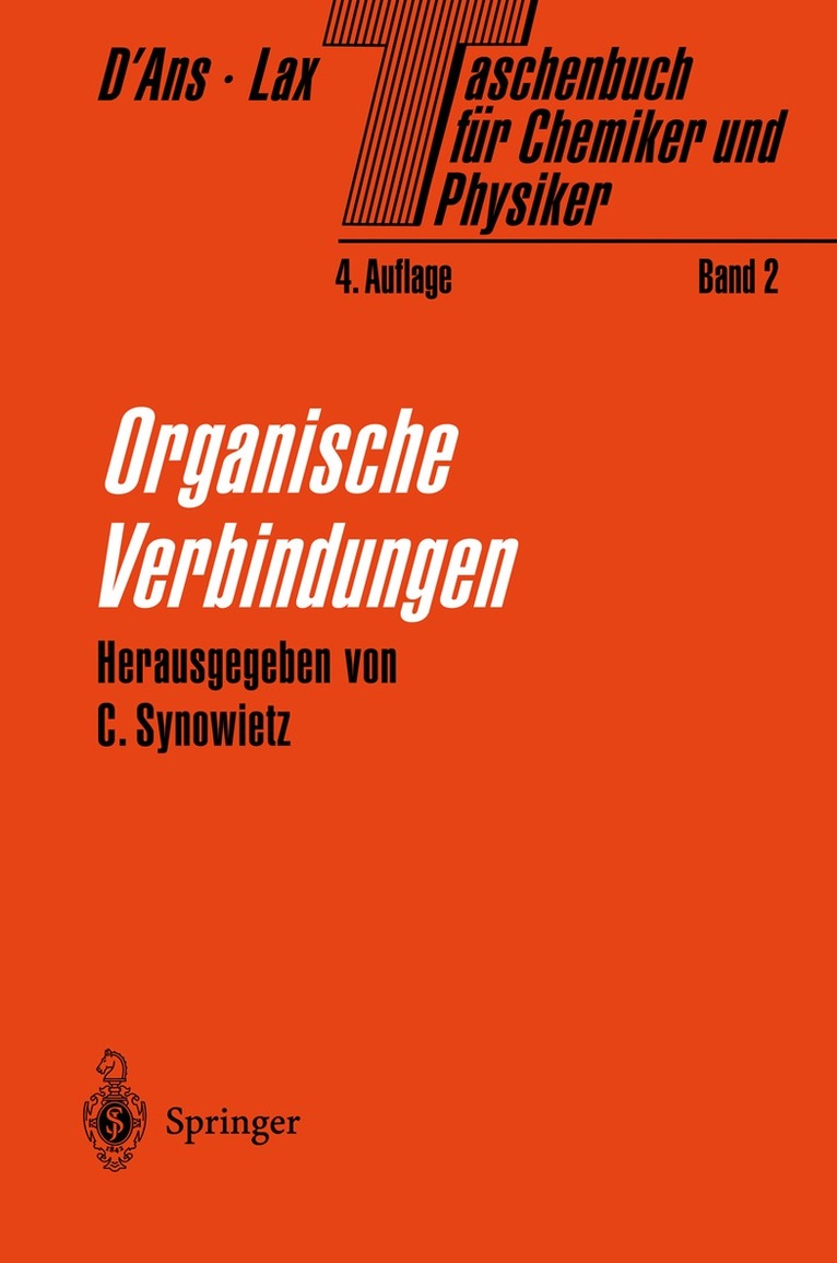 Taschenbuch für Chemiker und Physiker