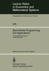 bokomslag Semi-Infinite Programming and Applications