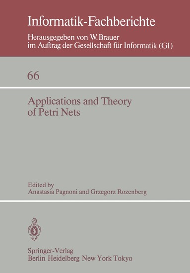 A. Pagnoni, G. Rozenberg - Applications and Theory of Petri Nets, Häftad