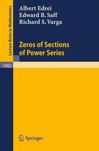 bokomslag Zeros of Sections of Power Series