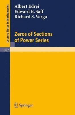 Zeros of Sections of Power Series 1