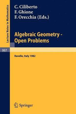Algebraic Geometry - Open Problems 1