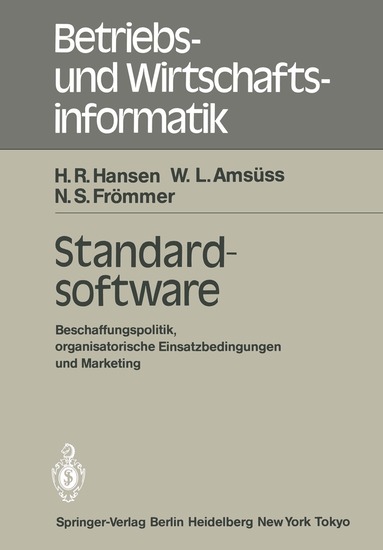 H. R. Hansen, W. L. Amsüss, N. S. Frömmer - Standardsoftware, Häftad