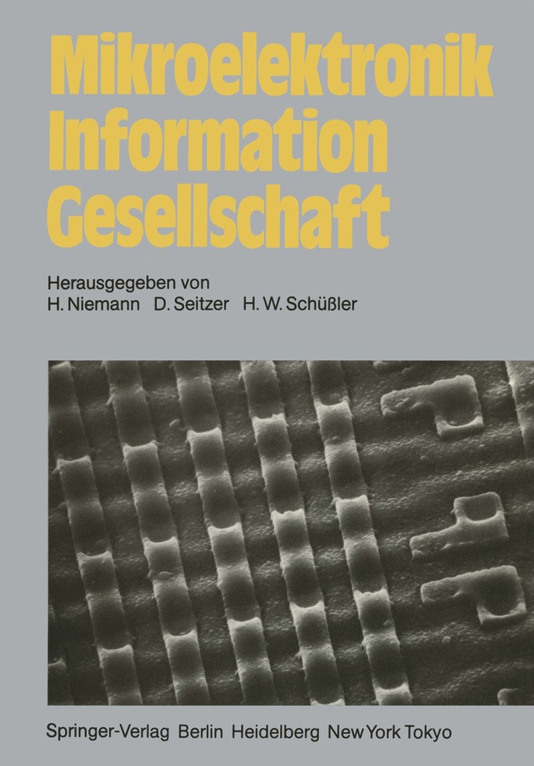 H. Niemann, D. Seitzer, H.W. Schüssler, H. W. Schüssler - Mikroelektronik Information Gesellschaft, Häftad