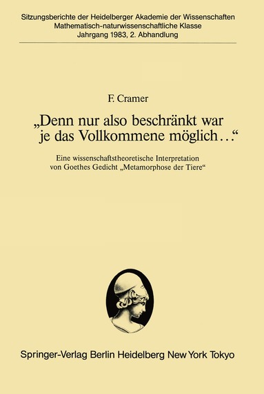 bokomslag ?Denn nur also beschränkt war je das Vollkommene möglich..."