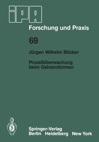 bokomslag Prozeßüberwachung beim Galvanoformen