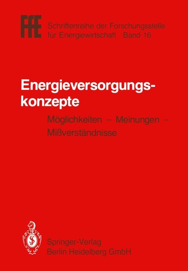 bokomslag Energieversorgungskonzepte