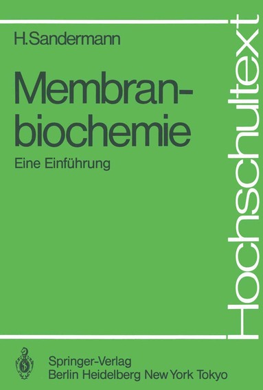 bokomslag Membranbiochemie