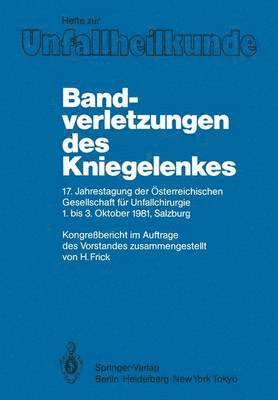 bokomslag Bandverletzungen des Kniegelenkes