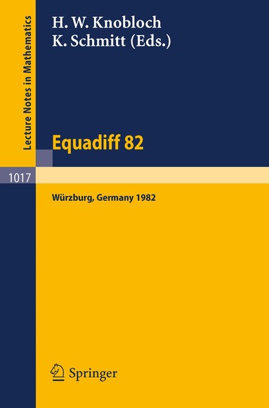 H. W. Knobloch, K. Schmitt - Equadiff 82, Häftad