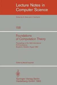 bokomslag Foundations of Computation Theory