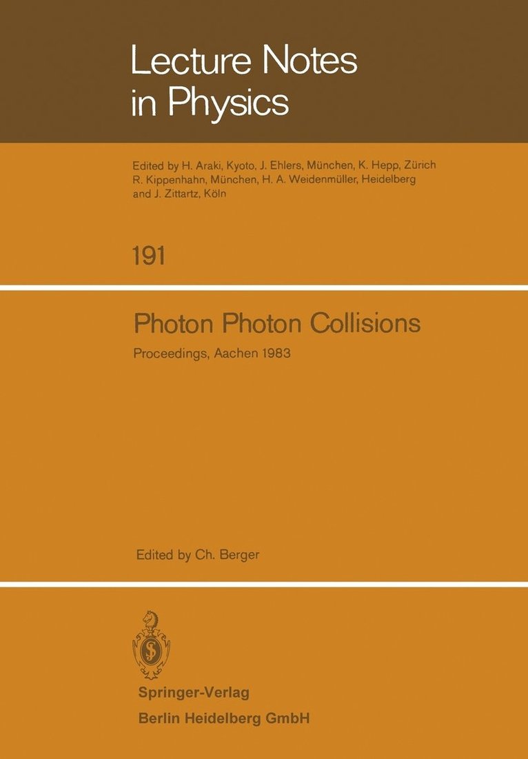 Photon Photon Collisions