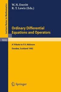bokomslag Ordinary Differential Equations and Operators