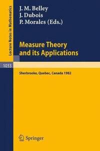 bokomslag Measure Theory and its Applications